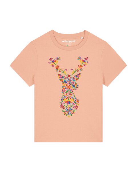 watapparel T-Shirt Frauen Floral Deer von watapparel