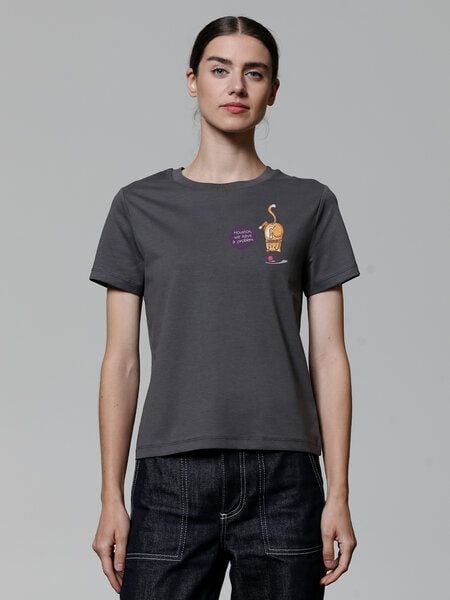 watapparel T-Shirt Frauen Funny Cat watapparel T-Shirt Frauen Funny Cat von watapparel