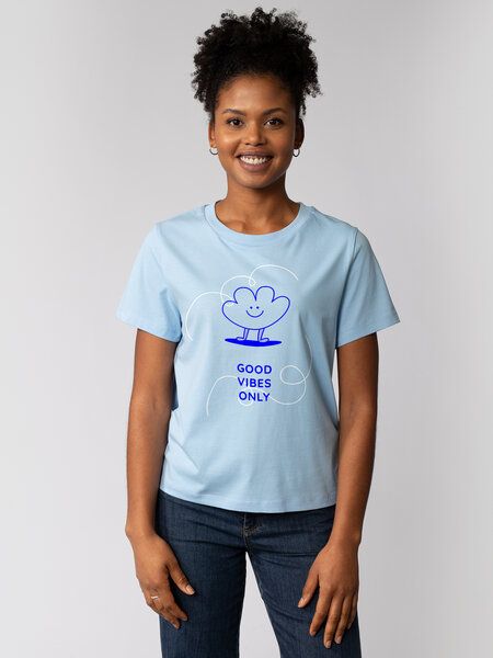 watapparel T-Shirt Frauen Good vibes only von watapparel