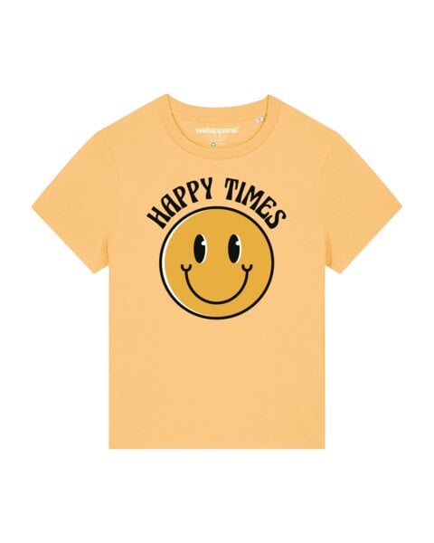 watapparel T-Shirt Frauen Happy times smiley emoji von watapparel