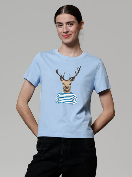 watapparel T-Shirt Frauen Hirsch von watapparel