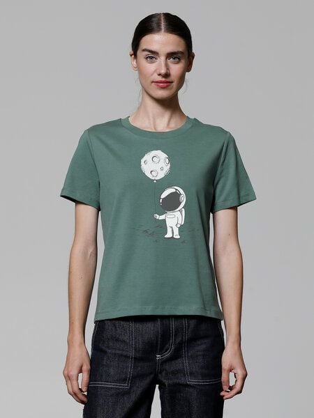 watapparel T-Shirt Frauen Kleiner Astronaut mit Luftballon von watapparel