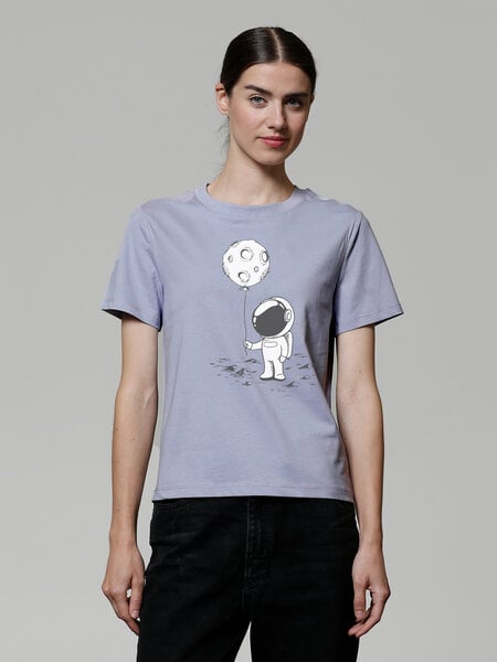 watapparel T-Shirt Frauen Kleiner Astronaut mit Luftballon von watapparel