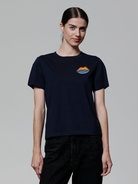 watapparel T-Shirt Frauen Kuss Kuss watapparel T-Shirt Frauen Kuss Kuss von watapparel
