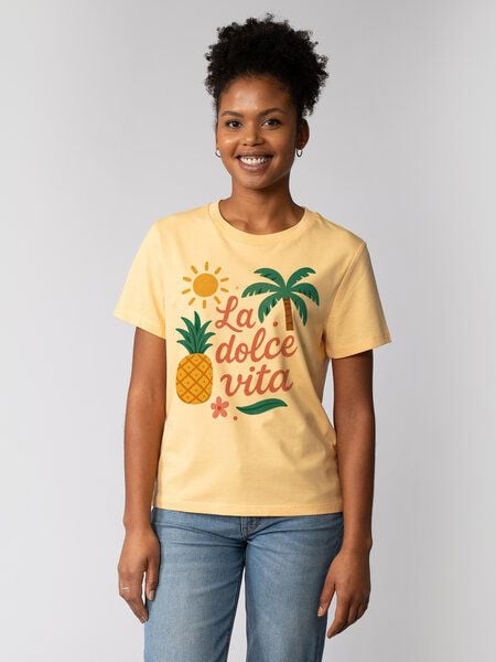 watapparel T-Shirt Frauen La dolce vita von watapparel