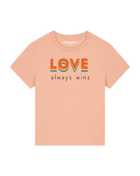 watapparel T-Shirt Frauen Love always wins von watapparel