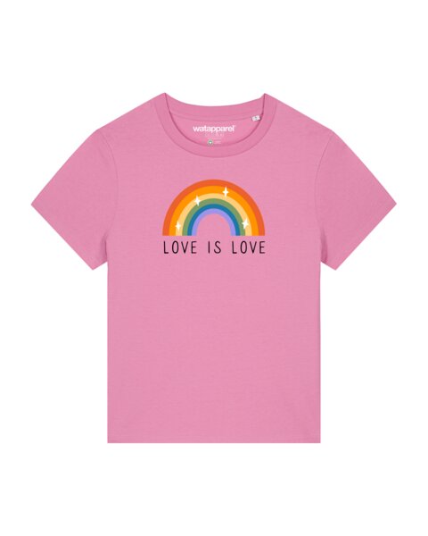 watapparel T-Shirt Frauen Love is Love von watapparel