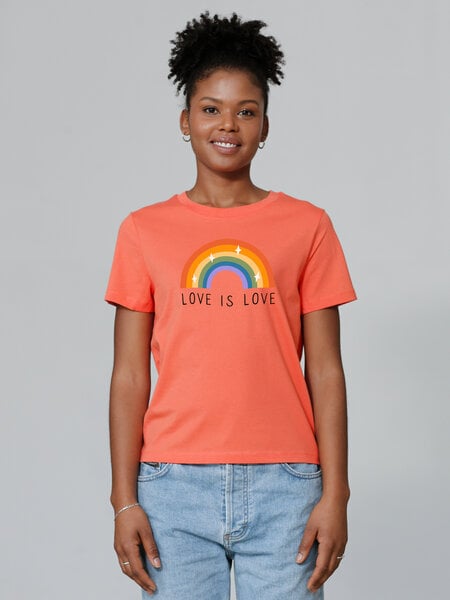 watapparel T-Shirt Frauen Love is Love von watapparel