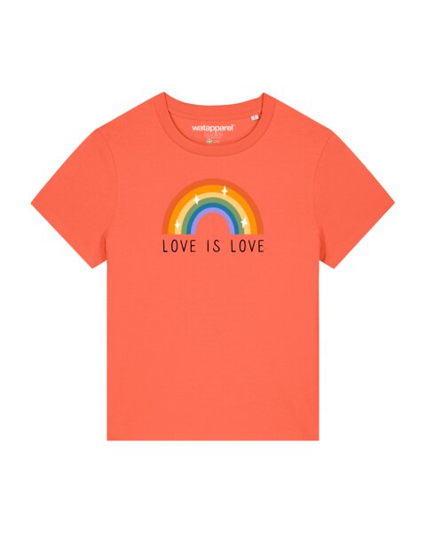 watapparel T-Shirt Frauen Love is Love von watapparel