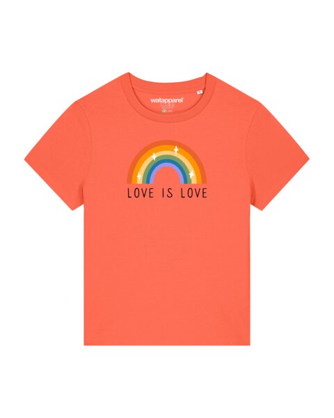 watapparel T-Shirt Frauen Love is Love von watapparel