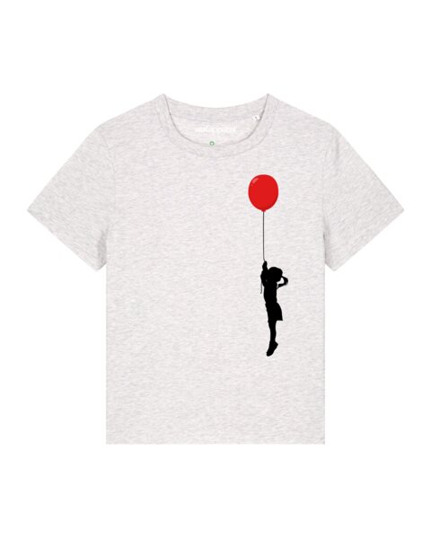 watapparel T-Shirt Frauen Mädchen mit Luftballon (print) von watapparel