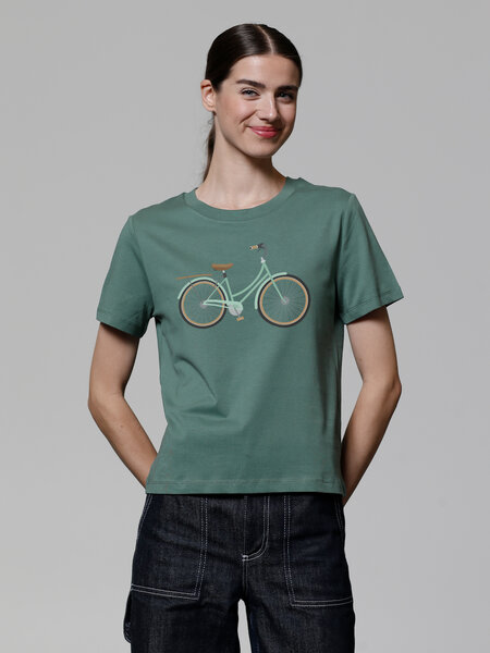 watapparel T-Shirt Frauen Mint Bike von watapparel