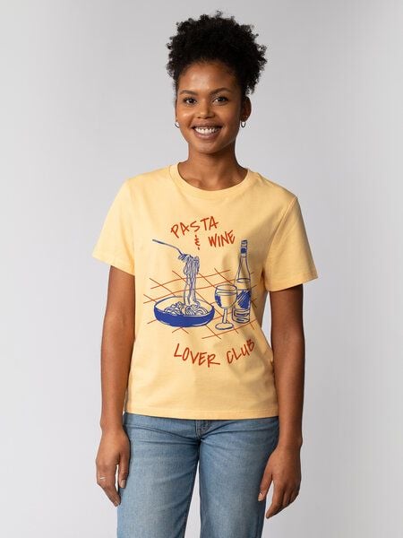 watapparel T-Shirt Frauen Pasta lover club von watapparel