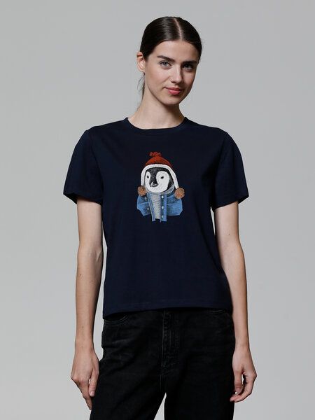 watapparel T-Shirt Frauen Pinguin watapparel T-Shirt Frauen Pinguin von watapparel