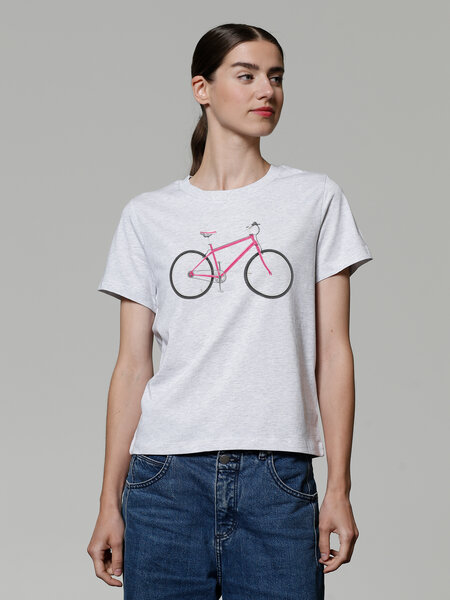 watapparel T-Shirt Frauen Pink Bike von watapparel