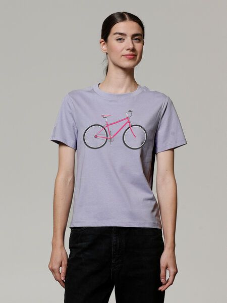 watapparel T-Shirt Frauen Pink Bike von watapparel