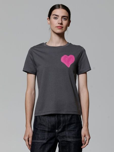 watapparel T-Shirt Frauen Pink Heart watapparel T-Shirt Frauen Pink Heart von watapparel