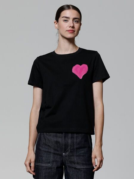 watapparel T-Shirt Frauen Pink Heart watapparel T-Shirt Frauen Pink Heart von watapparel