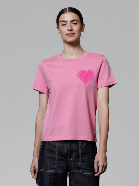 watapparel T-Shirt Frauen Pink Heart von watapparel