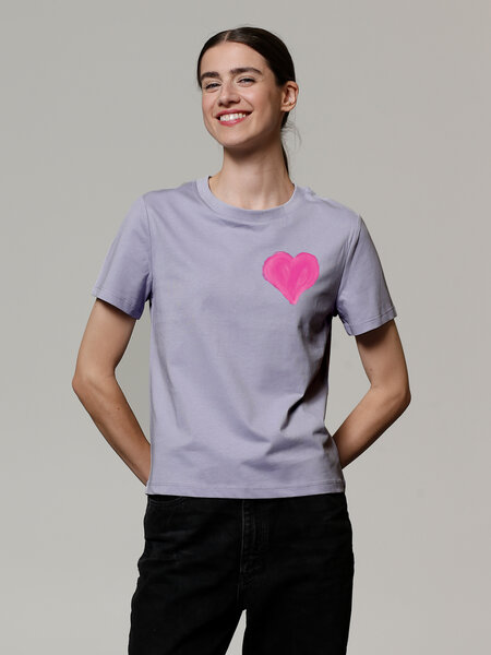 watapparel T-Shirt Frauen Pink Heart von watapparel