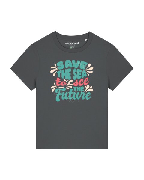 watapparel T-Shirt Frauen Save the sea von watapparel