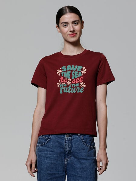 watapparel T-Shirt Frauen Save the sea von watapparel