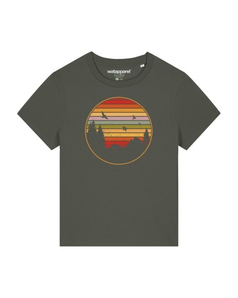 watapparel T-Shirt Frauen Sunset Berge & Tannen watapparel T-Shirt Frauen Sunset Berge & Tannen von watapparel