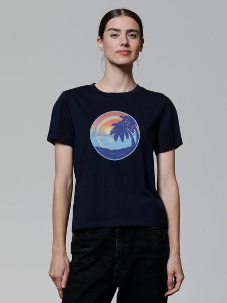 watapparel T-Shirt Frauen Sunset Rainbow von watapparel