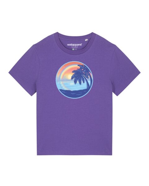 watapparel T-Shirt Frauen Sunset Rainbow von watapparel
