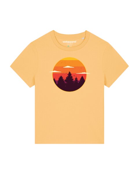 watapparel T-Shirt Frauen Sunset forest von watapparel