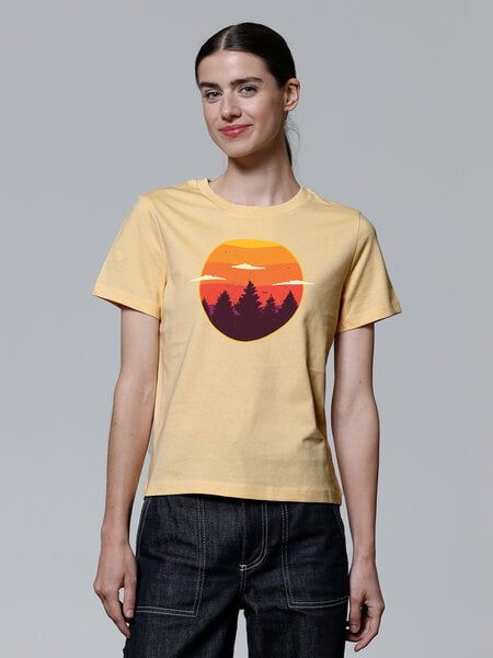 watapparel T-Shirt Frauen Sunset forest von watapparel