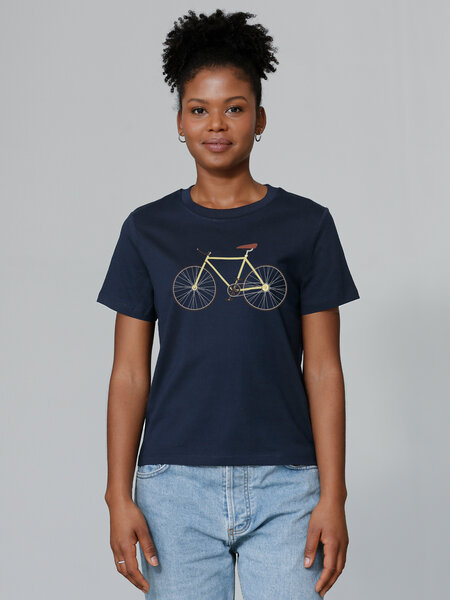 watapparel T-Shirt Frauen Yellow Bike von watapparel