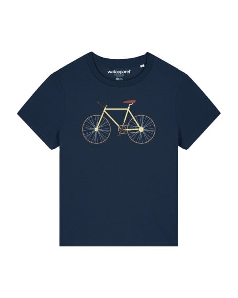 watapparel T-Shirt Frauen Yellow Bike von watapparel