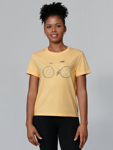 watapparel T-Shirt Frauen Yellow Bike von watapparel