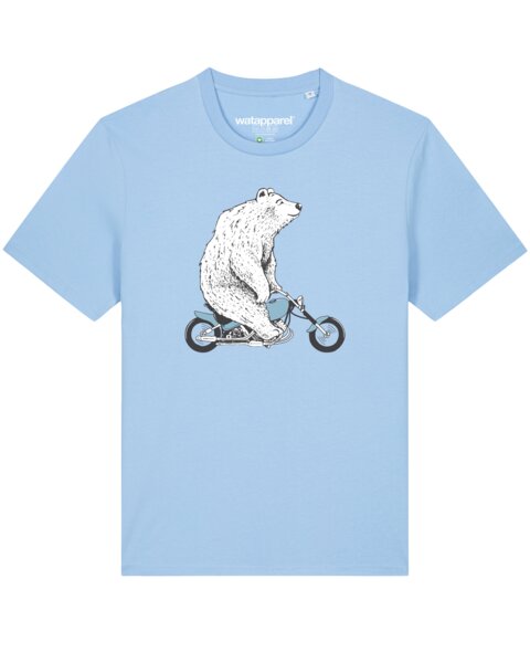 watapparel T-Shirt Unisex Bär auf Bike von watapparel