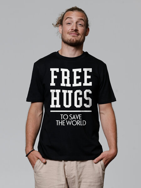 watapparel T-Shirt Unisex Free hugs to save the world von watapparel