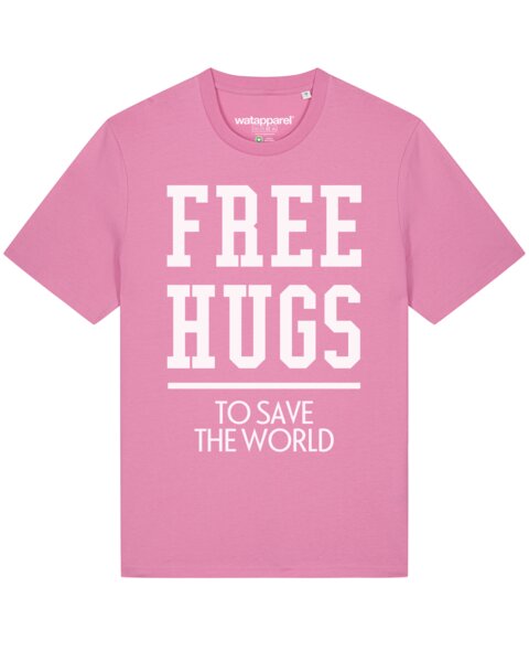 watapparel T-Shirt Unisex Free hugs to save the world von watapparel