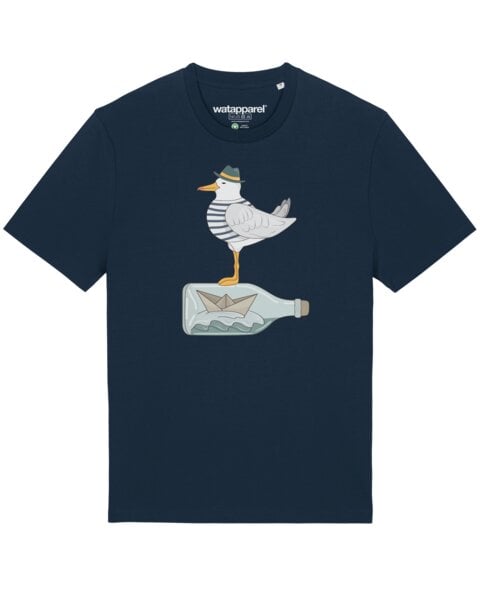 watapparel T-Shirt Unisex Möwe mit Hut von watapparel