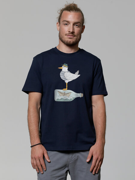 watapparel T-Shirt Unisex Möwe mit Hut von watapparel