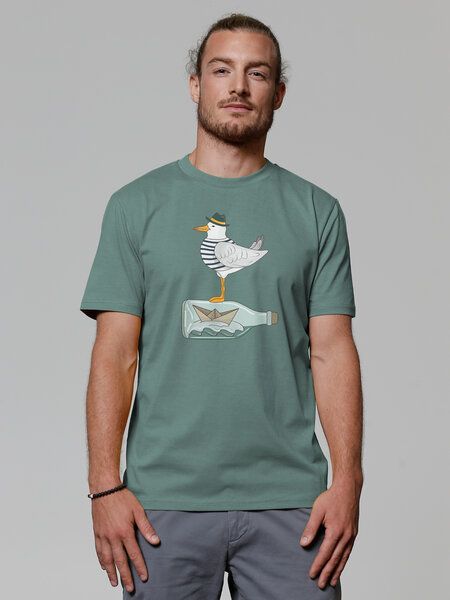 watapparel T-Shirt Unisex Möwe mit Hut von watapparel