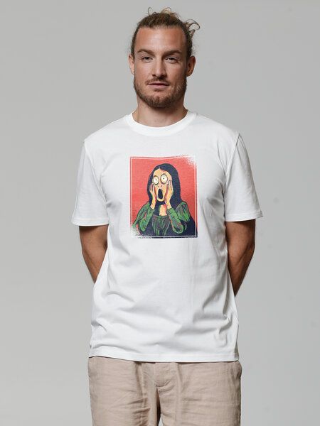 watapparel T-Shirt Unisex Mona Lisa Scream watapparel T-Shirt Unisex Mona Lisa Scream von watapparel