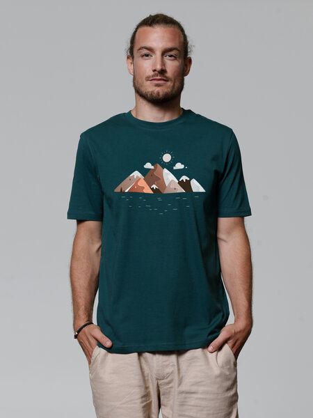 watapparel T-Shirt Unisex Mountains & Moon von watapparel