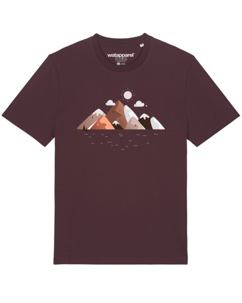 watapparel T-Shirt Unisex Mountains & Moon von watapparel