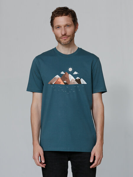 watapparel T-Shirt Unisex Mountains & Moon von watapparel