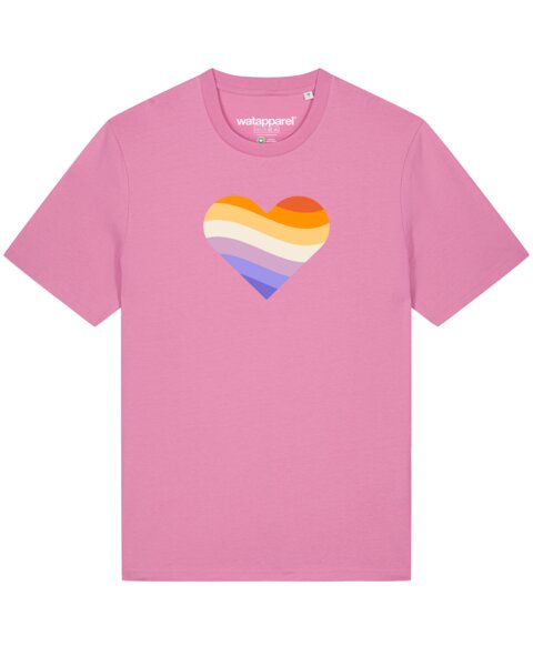 watapparel T-Shirt Unisex Rainbow Heart von watapparel