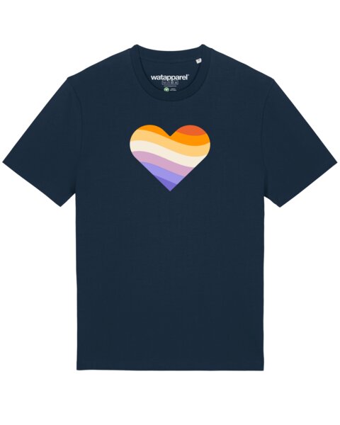 watapparel T-Shirt Unisex Rainbow Heart von watapparel