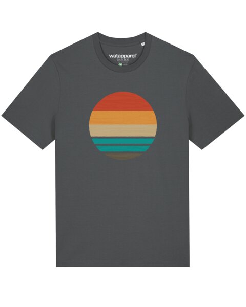 watapparel T-Shirt Unisex Retro Sunset Ocean von watapparel