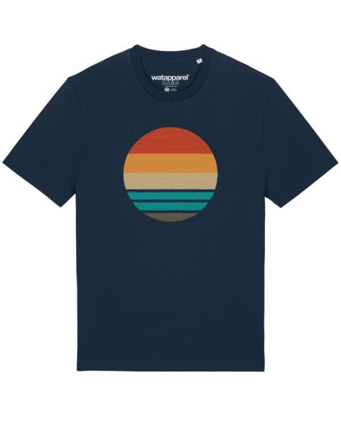 watapparel T-Shirt Unisex Retro Sunset Ocean von watapparel