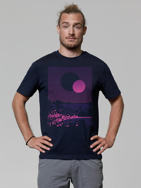 watapparel T-Shirt Unisex Sun and Moon Skyline von watapparel