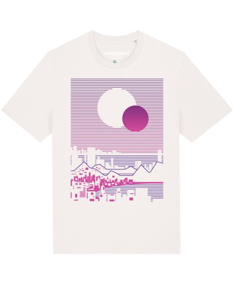 watapparel T-Shirt Unisex Sun and Moon Skyline von watapparel